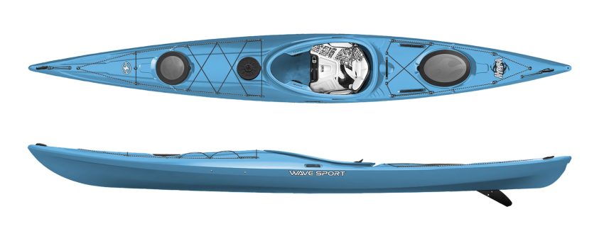 kayak-Hydra-145-Maya-Blue едноместен sit-in каяк Hydra - син