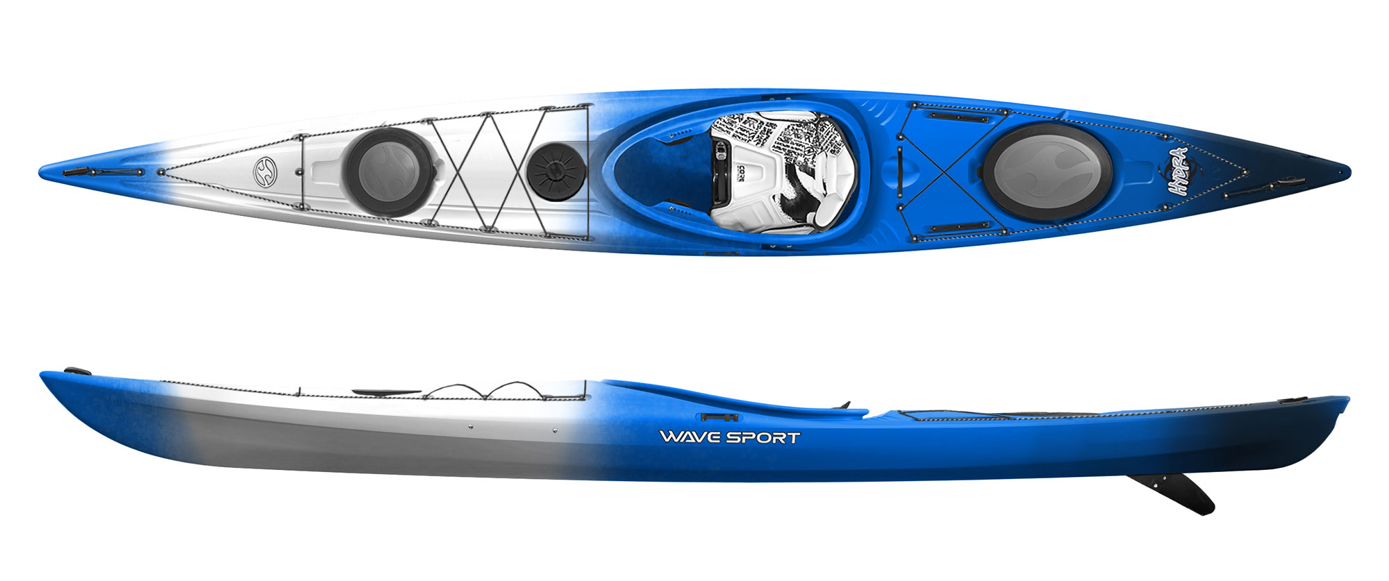 kayak-Hydra-145-LV-Black-Ice едноместен sit-in каяк Hydra LV цвят "black ice"