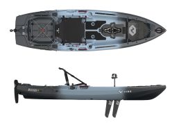 Pedal-driven fishing kayak Makana 100 slate blue