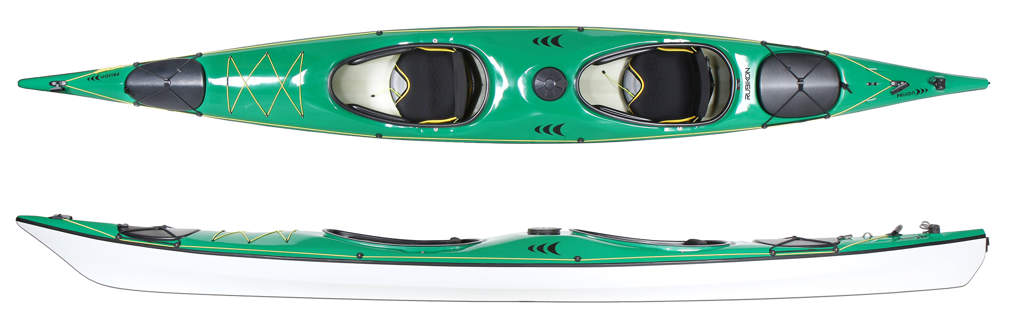 kayak-Prijon-Rubikon-GFK-green kayak Prijon Rubikon -зелен