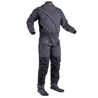 Palm-Cascade-drysuit-gray-front Cascade mens drysuit, grey, front
